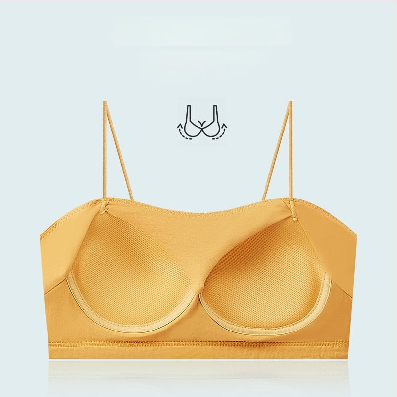 Ženski tanki camisole grudnjak s ugrađenim tube topom za pokrivanje dekolta