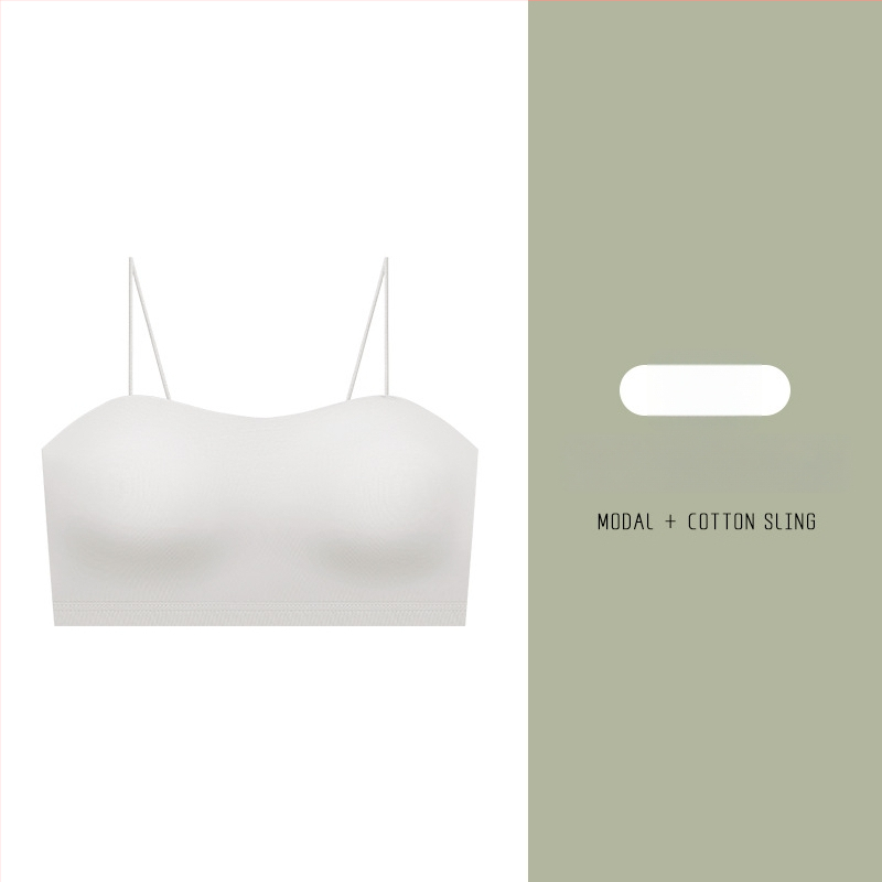 Ženski tanki camisole grudnjak s ugrađenim tube topom za pokrivanje dekolta