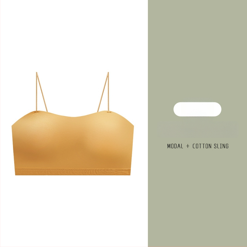 Ženski tanki camisole grudnjak s ugrađenim tube topom za pokrivanje dekolta