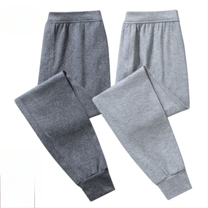 Vyrų 100% medvilnės aukštos juosmens šiluminės kelnės, 3/4 ilgio, kvėpuojančios, vėjo atsparios