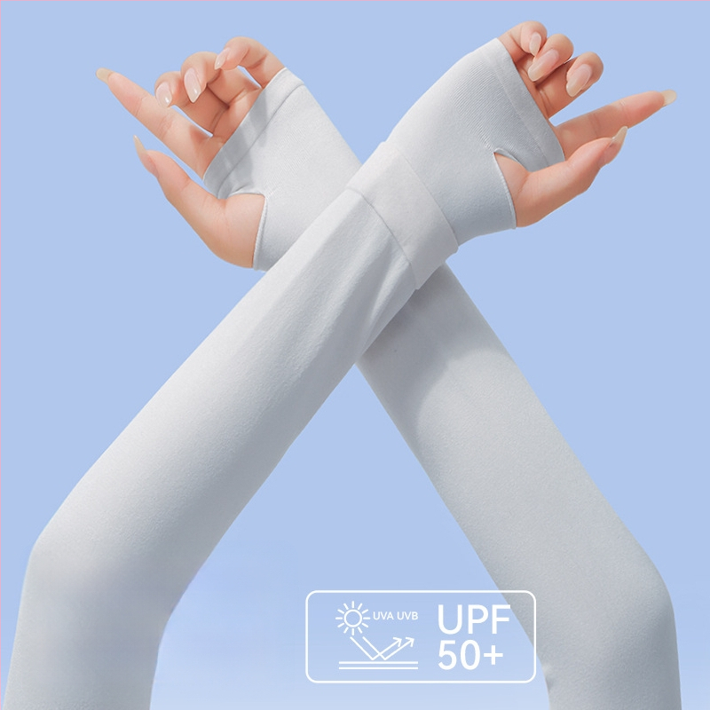 Kefei слънцезащитни ръкавели от ледено-копринена тъкан, нейлон 90–95%, прост стил, пролет 2025