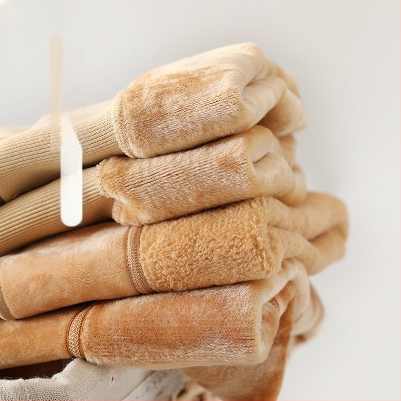 Női nylon leggings fleece-béléssel, ultra-vastag 501–600 g/m2, varrás nélküli, deréktámasz, melegen tart.