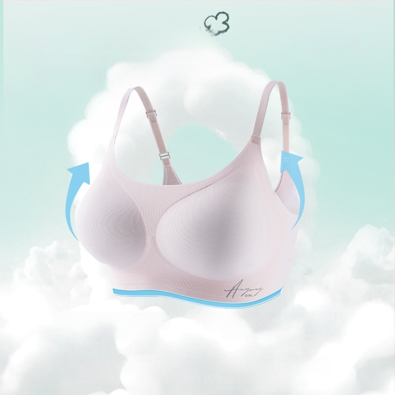 Paauglių sportinis liemenėlis su 3/4 puodelio, plonas formuojamas puodelis, medvilnės įdėklas, raištelių petnešėlės, kvėpuojantis, reguliuojamas