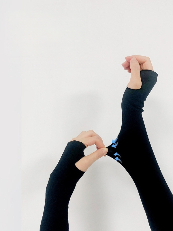 Unisex UV apsauginė rankos apyrankė lauko veikloms, nailono audinys, vienos spalvos, saulės apsauga dviratininkams ir laisvalaikio užsiėmimams