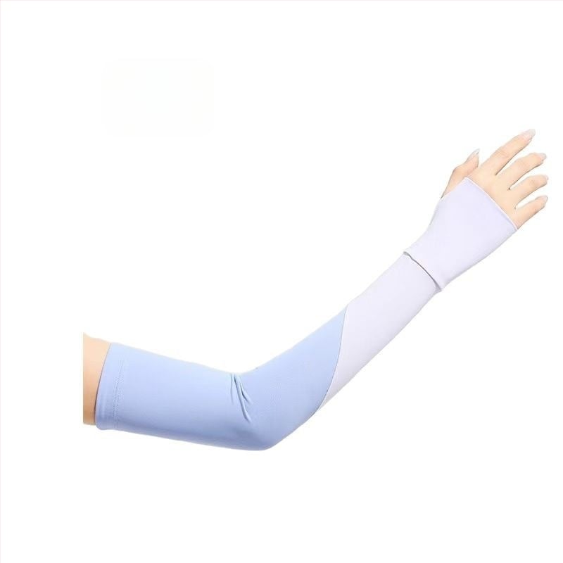 Išorinės saulės apsaugos rankovės - universalios, nailonas Ice Silk, tinklo raštas, išplėstas ilgis