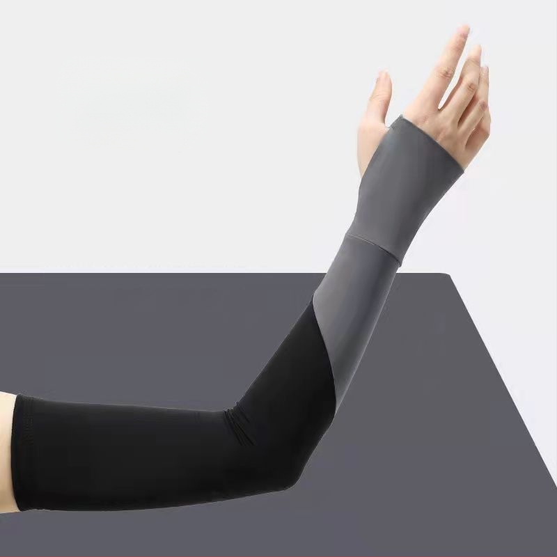 Išorinės saulės apsaugos rankovės - universalios, nailonas Ice Silk, tinklo raštas, išplėstas ilgis