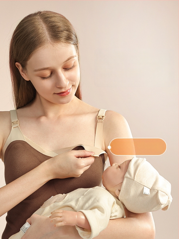 Žindymo camisole su pečių dirželiais, apvalus iškirpimas, be rankovių, vidutinio ilgio