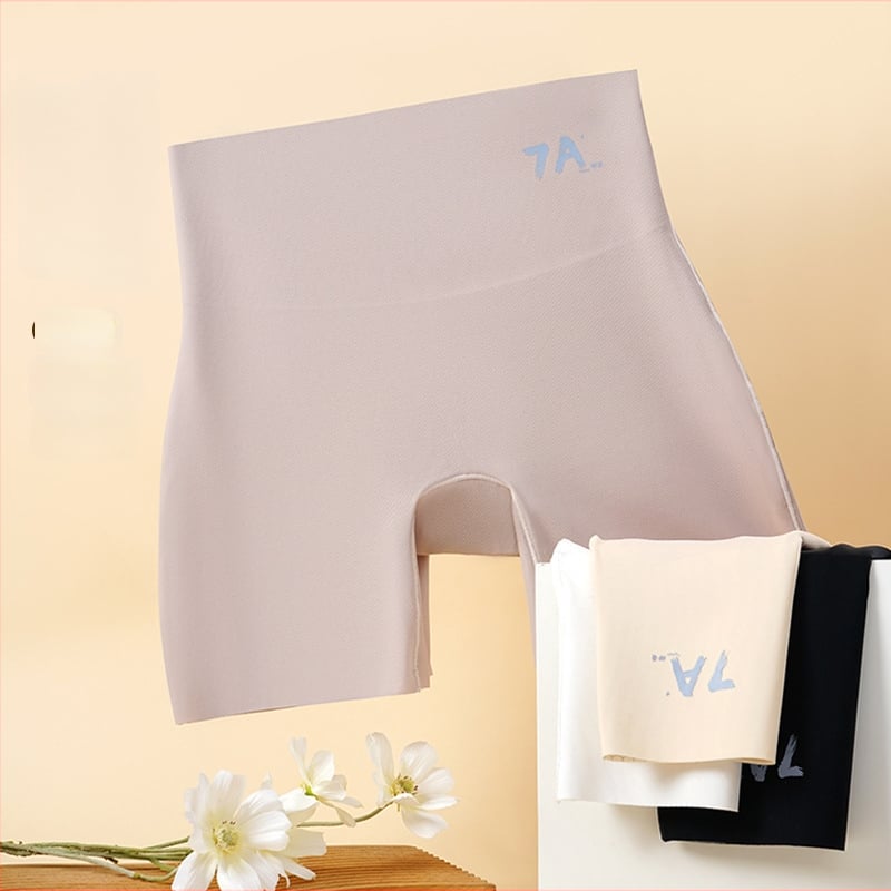Saugūs šortai su aukštu juosmeniu, antibakterinė įdėklas kirkšnies srityje, kvėpuojantis Jacquard ice silk audinys, 80% nailonas, kirkšnies pamušalas 96% viskozė 4% elastanas