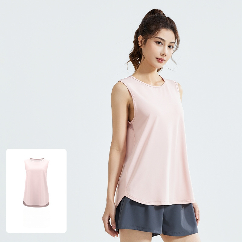 Női lélegző, ujjatlan mellény hálós hátsó résszel, laza szabású; poliészter szálas anyag; 88% poliészter