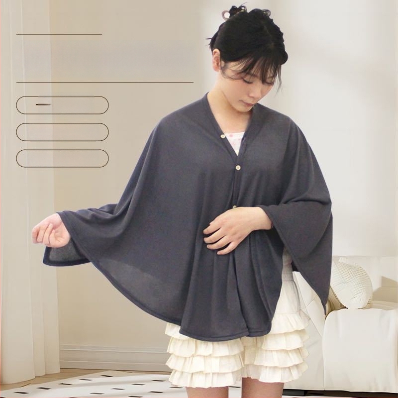 Κάλυμμα θηλασμού για εγκύους — διαπνέον πολυεστερικό ύφασμα, υπερ-λεπτό 81–100 g/m², βασικό 70–80% πολυεστέρας, μανίκια 3/4, πολυλειτουργικό ελαφρύ σάλι για θηλασμό σε όλες τις εποχές