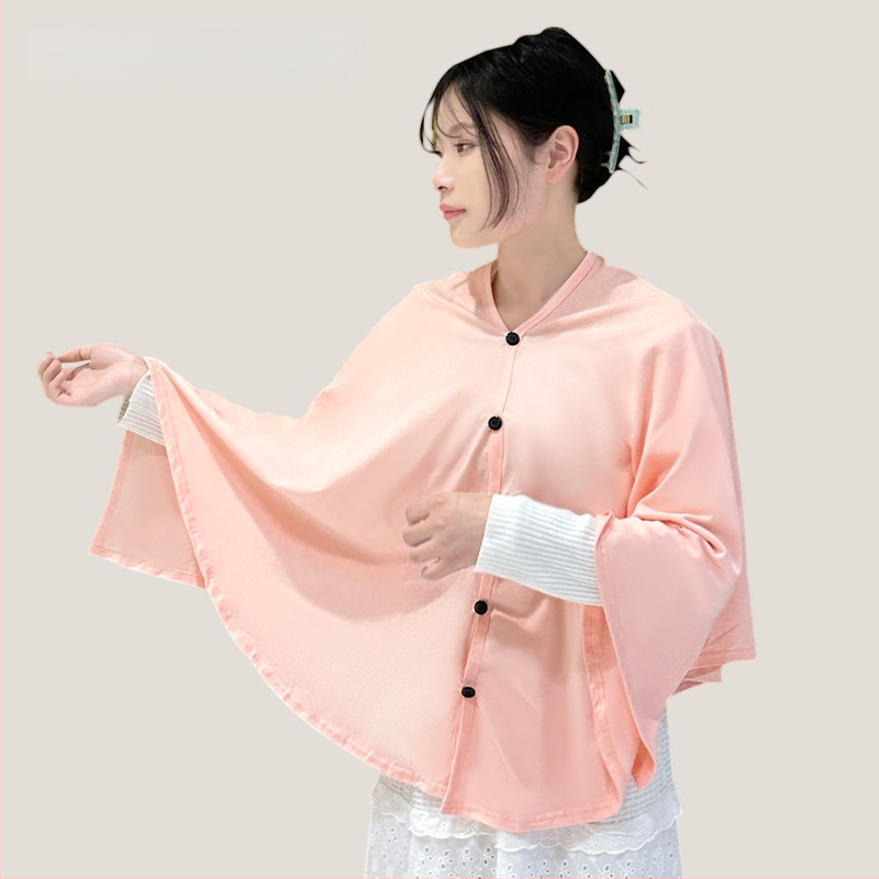 Κάλυμμα θηλασμού για εγκύους — διαπνέον πολυεστερικό ύφασμα, υπερ-λεπτό 81–100 g/m², βασικό 70–80% πολυεστέρας, μανίκια 3/4, πολυλειτουργικό ελαφρύ σάλι για θηλασμό σε όλες τις εποχές