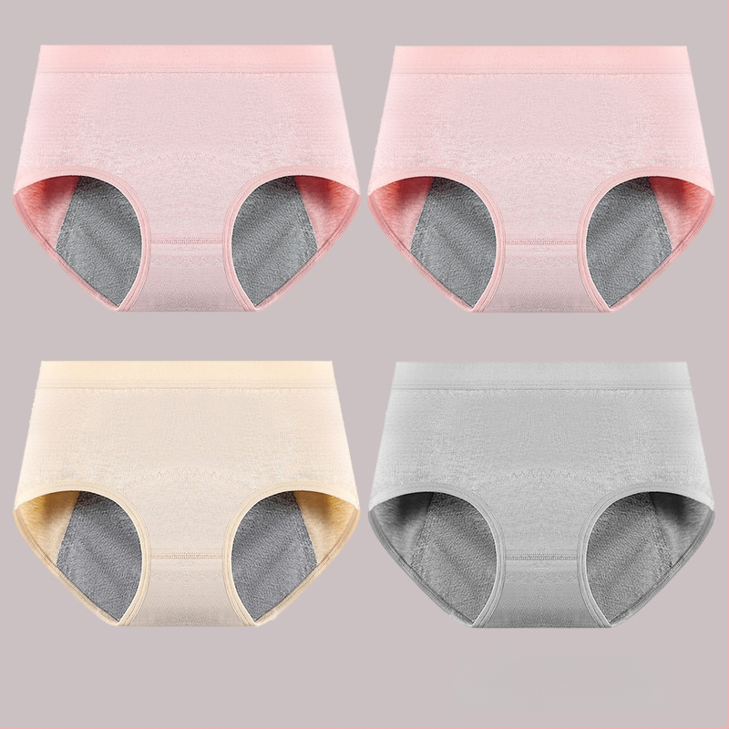 Vaikams skirtos medvilninės menstruacijų kelnaitės, aukštas liemuo, be siūlių, pagrindinis audinys 95% medvilnė, intarpas 100% medvilnė