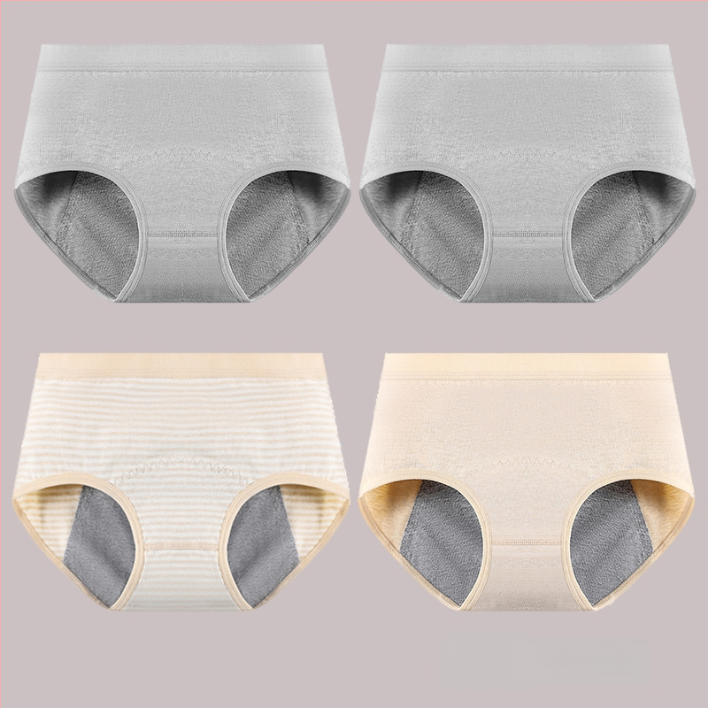 Vaikams skirtos medvilninės menstruacijų kelnaitės, aukštas liemuo, be siūlių, pagrindinis audinys 95% medvilnė, intarpas 100% medvilnė