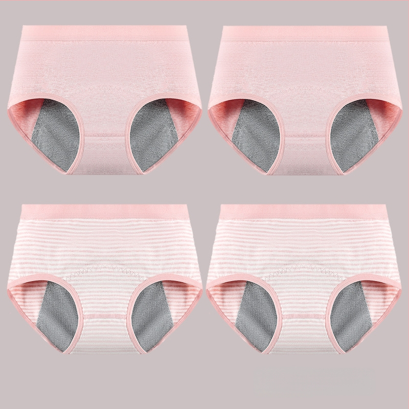 Vaikams skirtos medvilninės menstruacijų kelnaitės, aukštas liemuo, be siūlių, pagrindinis audinys 95% medvilnė, intarpas 100% medvilnė