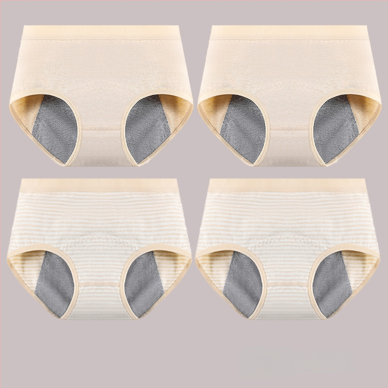 Vaikams skirtos medvilninės menstruacijų kelnaitės, aukštas liemuo, be siūlių, pagrindinis audinys 95% medvilnė, intarpas 100% medvilnė