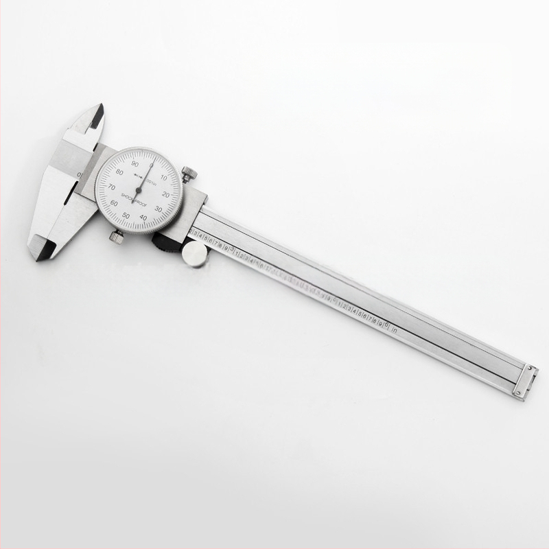 Dial tolómérő, 0-150 mm / 0-6 in, felbontás 0.001 in