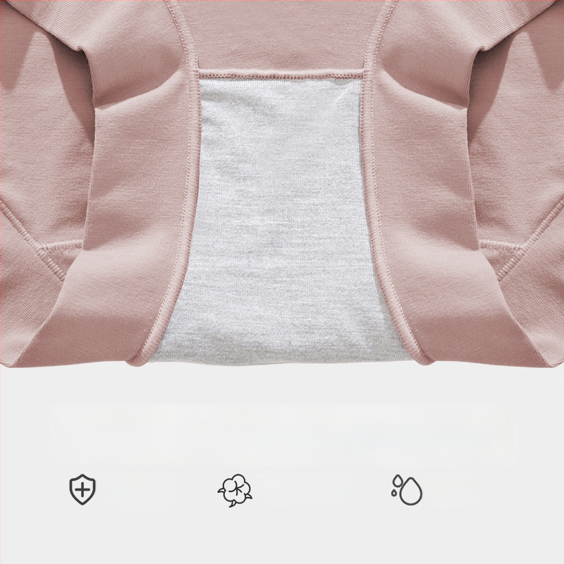 Moteriškos modalinės kelnaitės su aukštu juosmeniu, antibakterinės ir kvėpuojančios, be siūlių, 100% medvilnės įdėklas