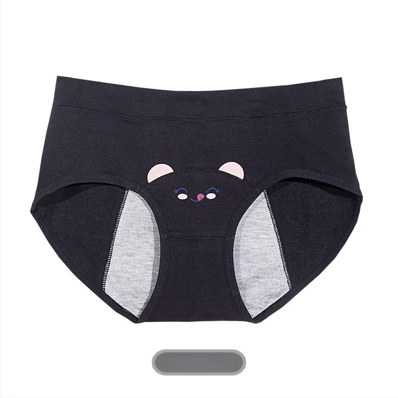 Barney higieninės kelnaitės menstruacijoms, nepralaidžios, 95% medvilnė, intymi juosta 100% medvilnė, vidutinio juosmens aukštis, paauglių mergaitėms