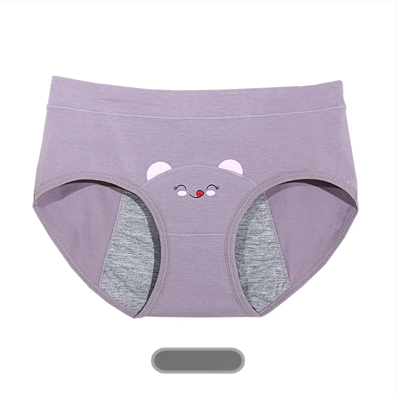 Barney higieninės kelnaitės menstruacijoms, nepralaidžios, 95% medvilnė, intymi juosta 100% medvilnė, vidutinio juosmens aukštis, paauglių mergaitėms