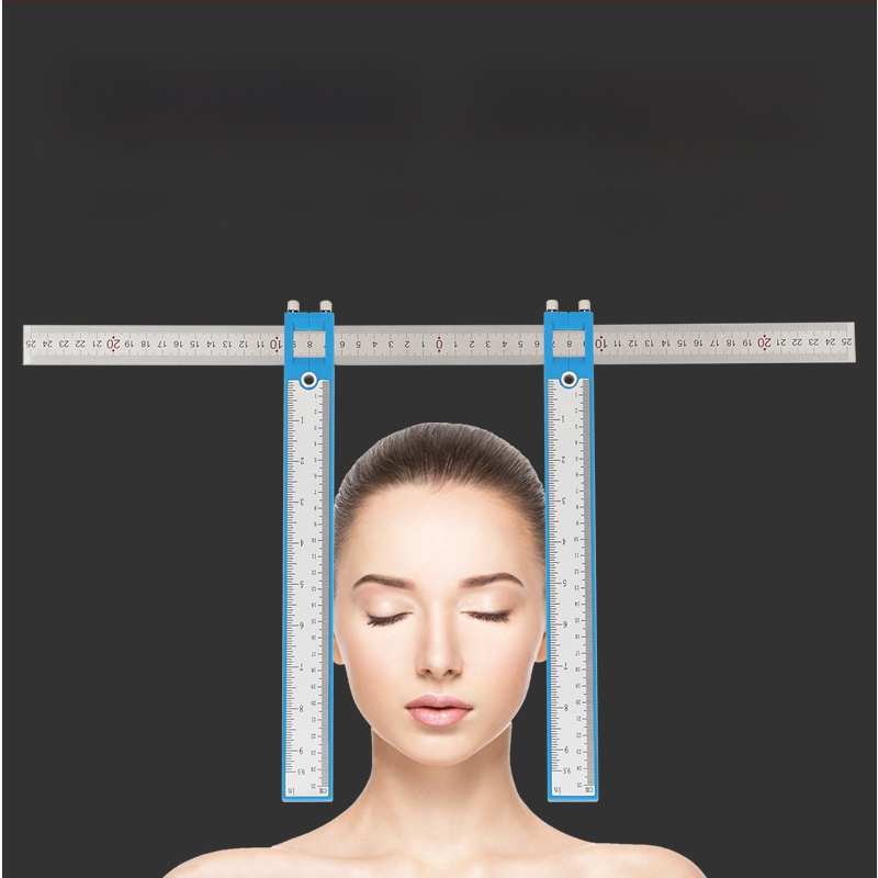 Ръчно ортопедично калипер-правило с часовник за измерване на ширината на лицето, слабините, ханша и таза
