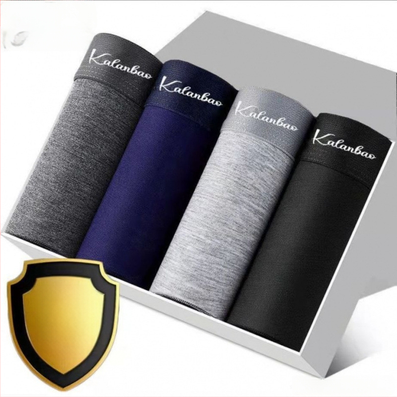 Vyriniai medvilniniai bokseriai su vidutine talie, pagrindinė medžiaga – medvilnė, vidinis įdėklas iš medvilnės, žiemai