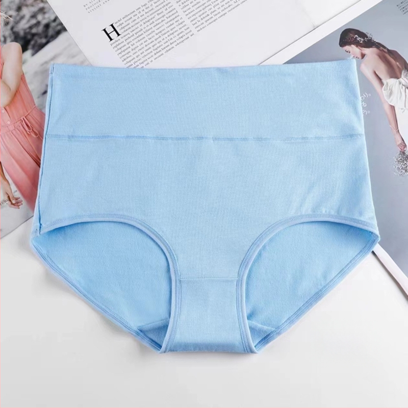 Aukštos juosmens moterų medvilninės kelnaitės – tamprus medvilnės audinys; medvilninė įdaila kirkšnies srityje; sėdmenų pakėlimas; kvėpuojančios; pilvo kontrolė