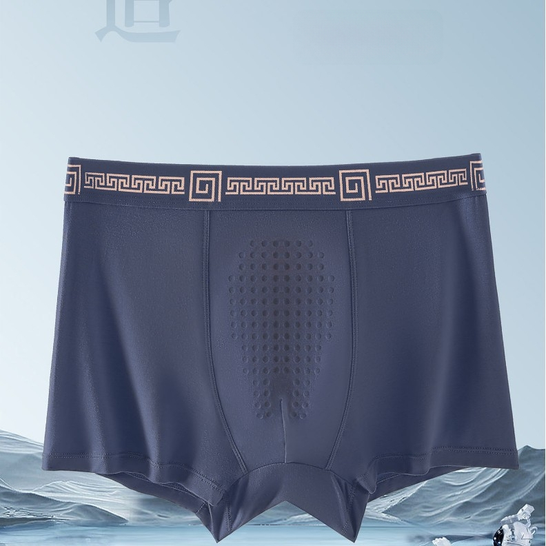 Muške antibakterijske bokserice s U-oblikom džepa, modal-pamuk-mulberry svila smjesa, viskozna podstava, plus size
