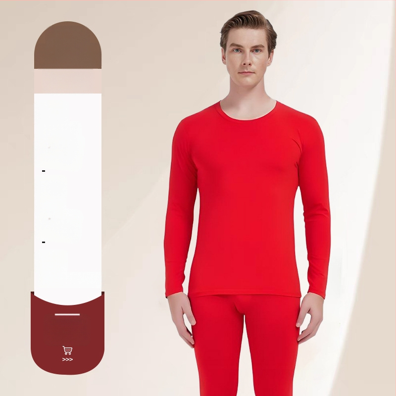 Vīriešu termiskais komplekts apģērbam — modal audums, kokvilnas oderējums, plāns materiāls, vidēja siltuma īpašība, slaids griezums