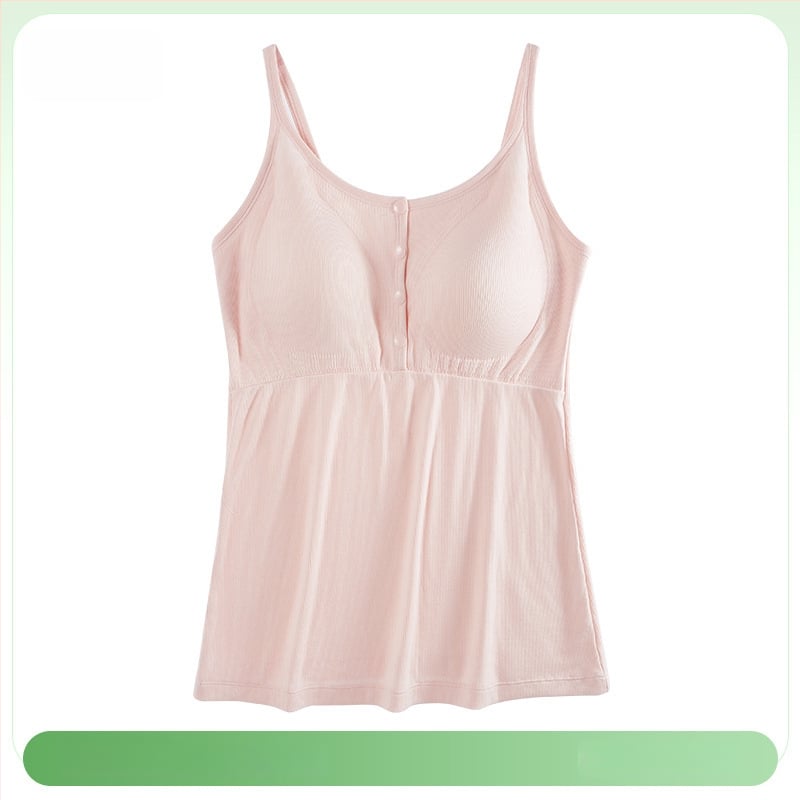 Νυχτερινό τοπ εγκύων για θηλασμό, V-λαιμό, χωρίς μανίκια, με ιμάντες στους ώμους, άνοιγμα θηλασμού, 50–70% βισκόζη