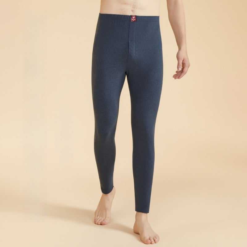 Vīriešu termo bikses ar augstu jostu, elastīgas, bieza akrila auduma, vienas kārtas, 201-250 g/m2