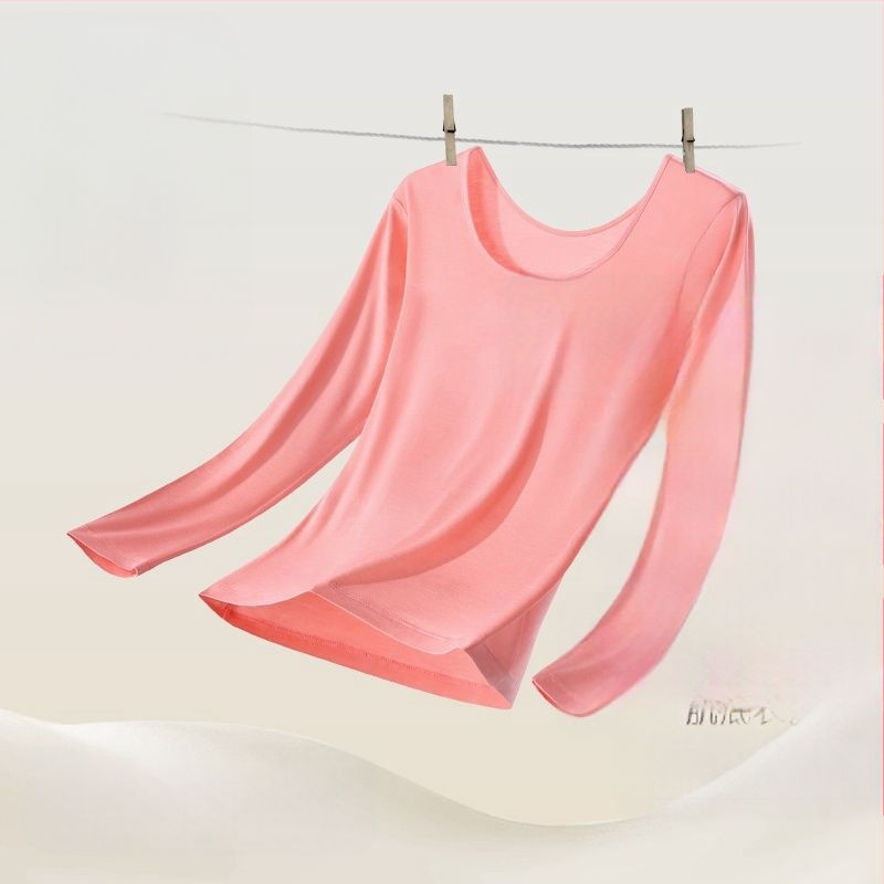 Moteriški termininiai apatinių drabužių komplektas su išplėsta linija, gryna medvilnė, elastinga, siauras kirpimas, apvali kaklo forma