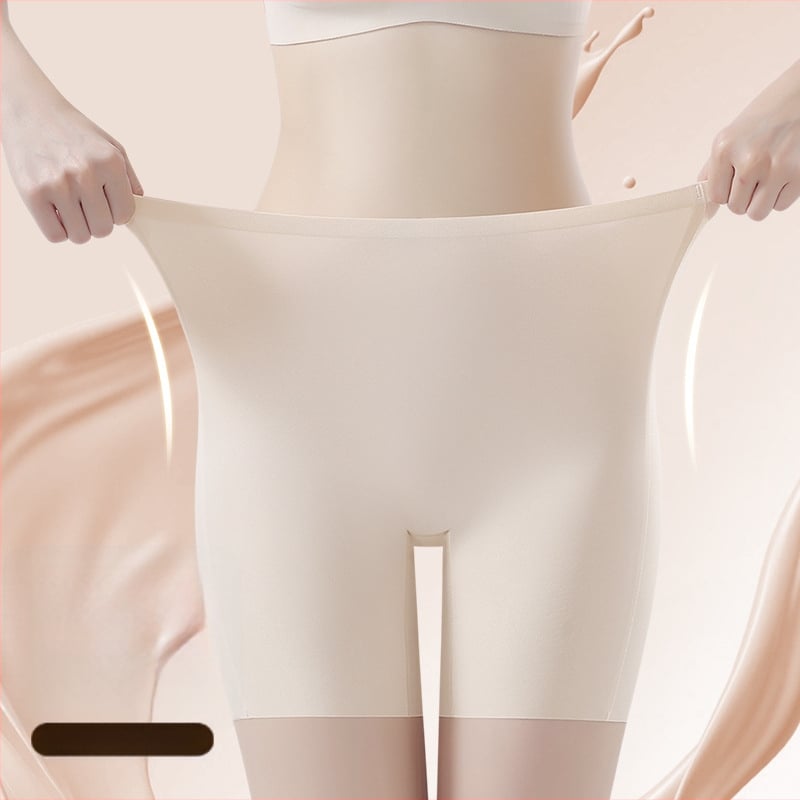 Moterų Ice Silk saugos kelnaitės su vidutine juosmenine, 95% nailonas, Ice Silk įdaila kirkšnyje, apsauga nuo ekspozicijos