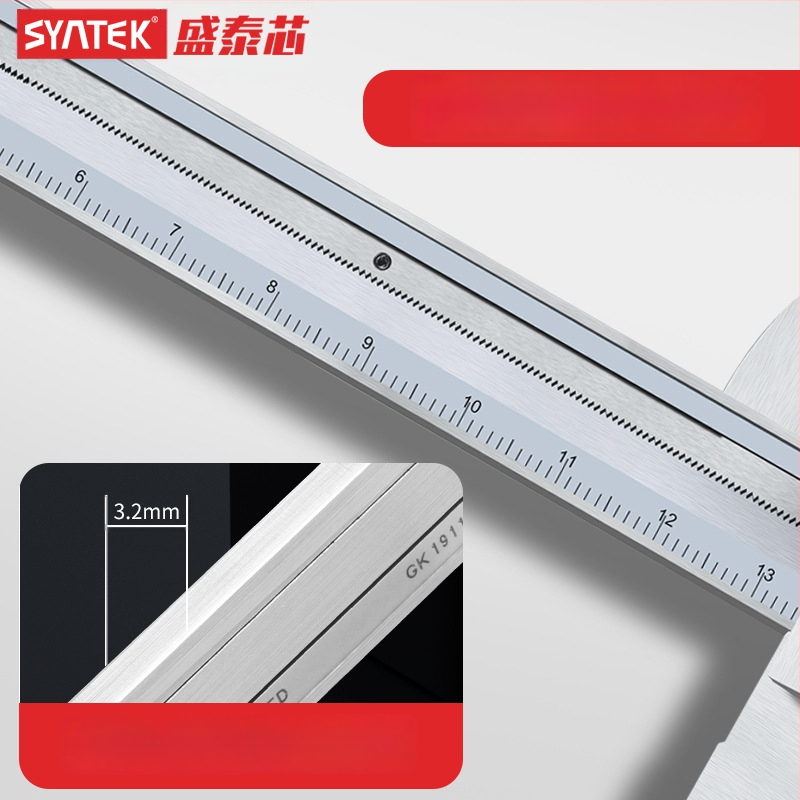 Dial tolómérő, ipari minőségű rozsdamentes acél, nagy pontosság, tartomány 0-150-200-300 mm