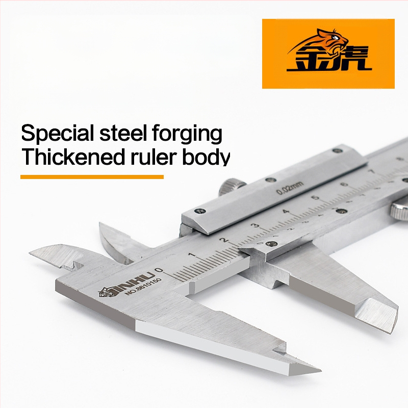 Golden Tiger верниер калипер, механичен индикатор, за обработка, опаковка 50 бр