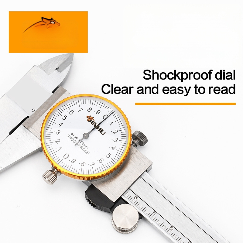 Golden Tiger верниер калипер, механичен индикатор, за обработка, опаковка 50 бр