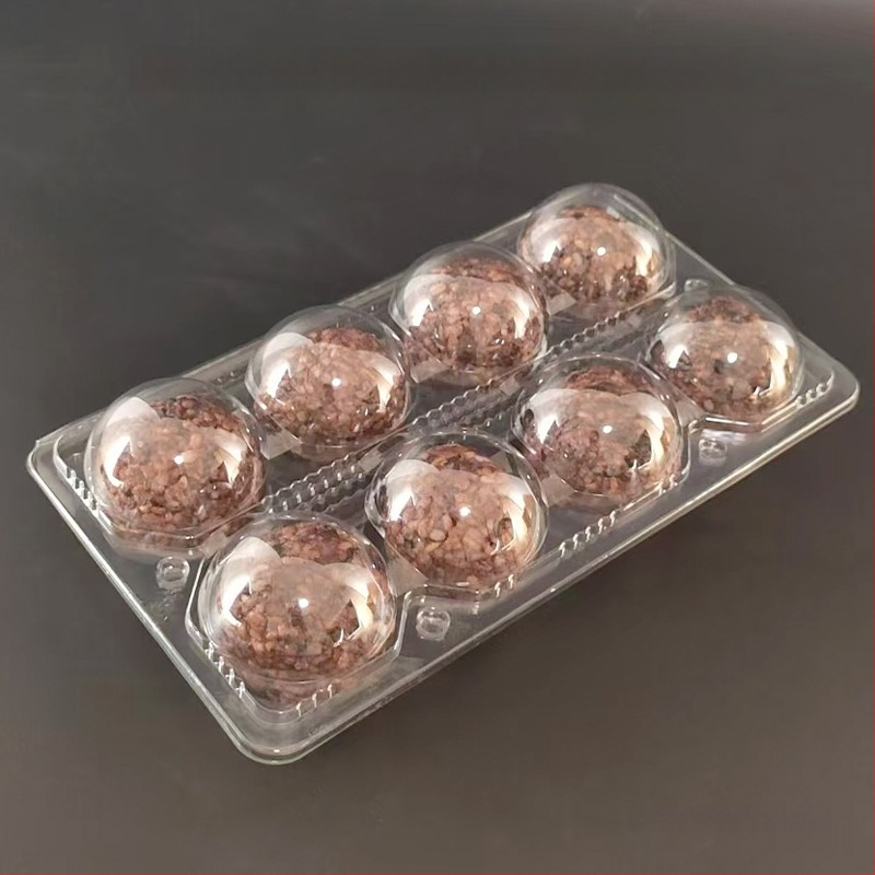 Cutie de unică folosință din PET, transparentă, pentru ambalarea bilelor de orez, livrare, 100 buc., microunde indisponibil, nebiodegradabil