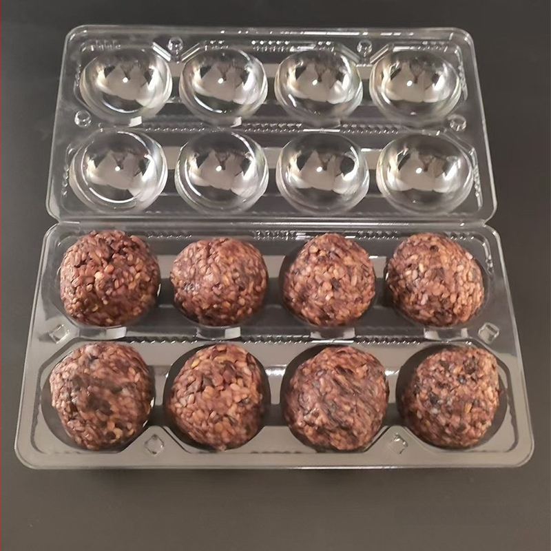 Cutie de unică folosință din PET, transparentă, pentru ambalarea bilelor de orez, livrare, 100 buc., microunde indisponibil, nebiodegradabil