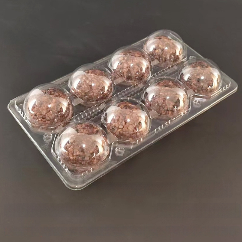 Cutie de unică folosință din PET, transparentă, pentru ambalarea bilelor de orez, livrare, 100 buc., microunde indisponibil, nebiodegradabil