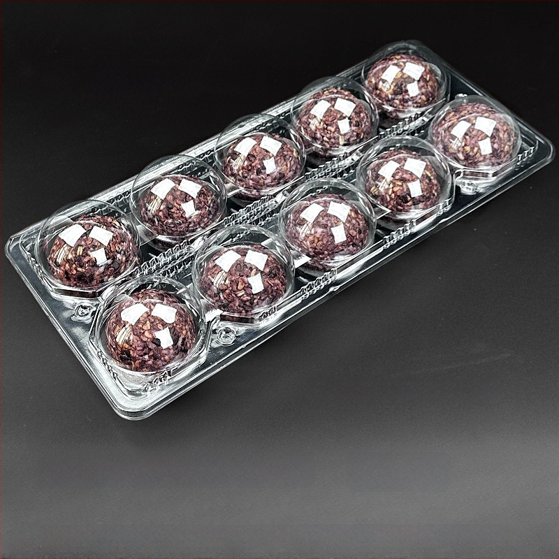 Cutie de unică folosință din PET, transparentă, pentru ambalarea bilelor de orez, livrare, 100 buc., microunde indisponibil, nebiodegradabil