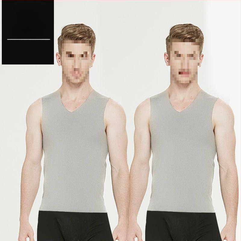 Nesriovuota termo liemenė su fliso įdėklu, medvilnėsaudinys, V kaklas, 2024 m. pavasaris