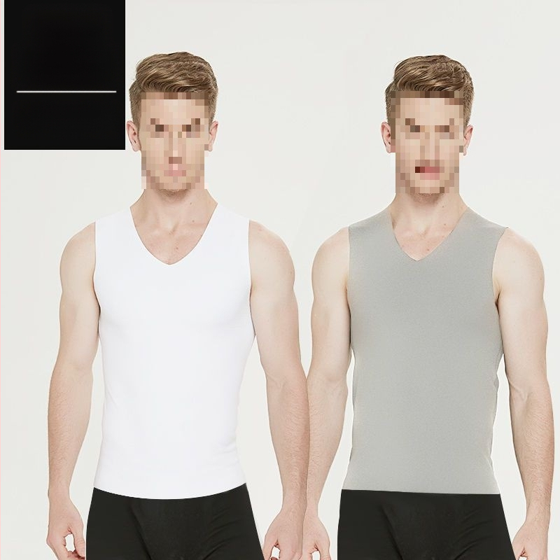 Nesriovuota termo liemenė su fliso įdėklu, medvilnėsaudinys, V kaklas, 2024 m. pavasaris