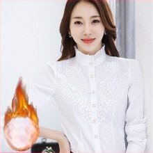 Moteriški medvilniniai marškiniai su stoviu kaklu, ilgomis rankovėmis, siauras kirpimas, pavasaris 2023