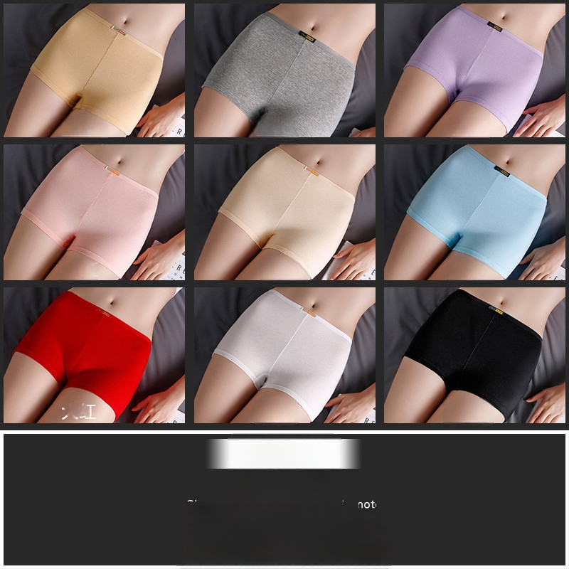 Moteriški medvilniniai bokseriai su vidutine talija, be siūlių, pavasariui