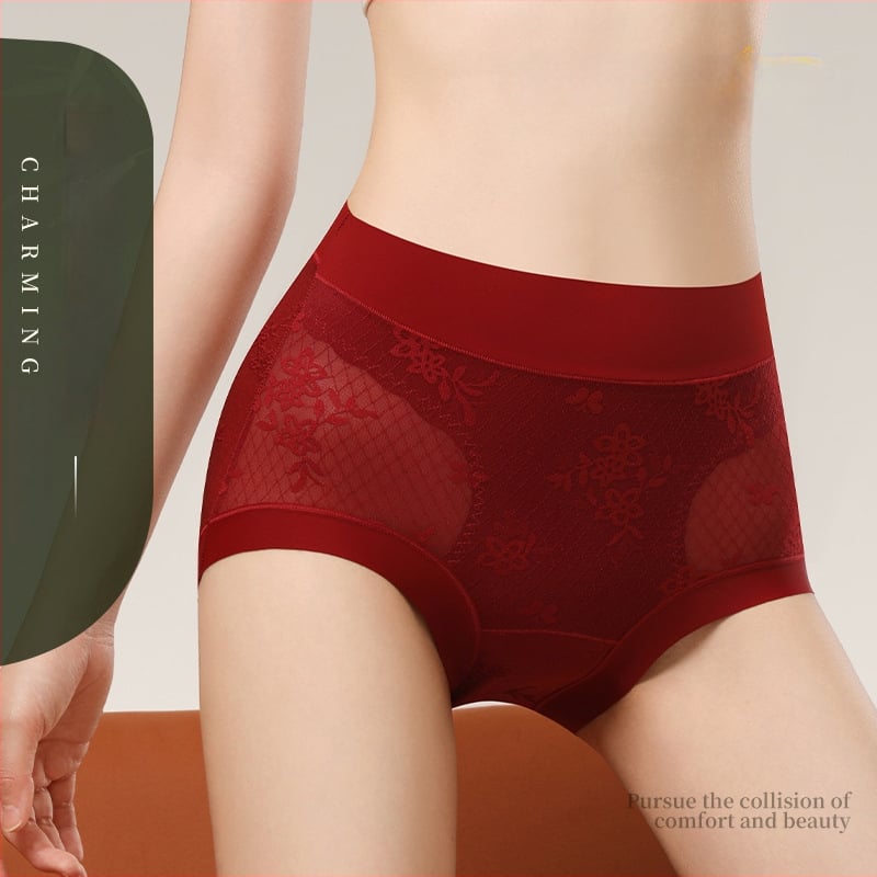 Moteriškos kelnaitės Žirgo metų, medvilninės antibakterinės, vidurio juosmens, medvilninė įdaila