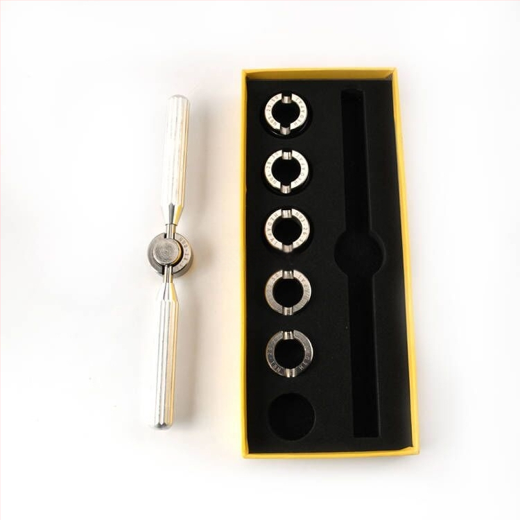 Laikrodžio atidarytuvas 5537 – metalas, 1 rinkinys, laikrodžių remontas, ploni dantų dangtelio atidarytuvas