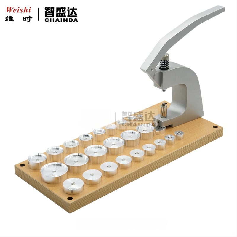 Laikrodžių remonto įrankis 5500-A: aliuminio matricos forma galinio dangtelio, apatinio dangtelio ir stiklo spaudimui