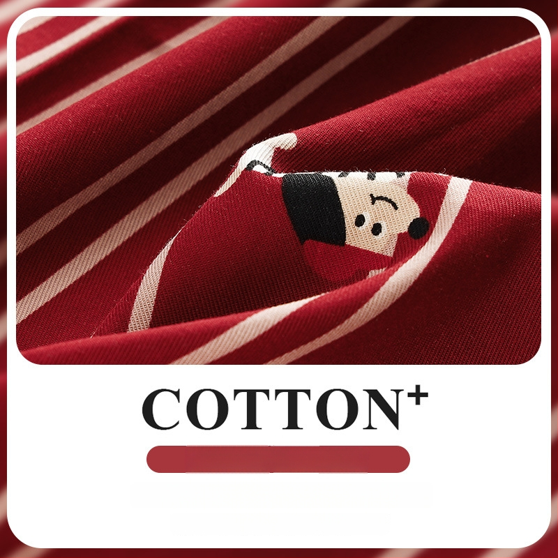 Porų pižamų komplektas, 100% medvilnė, V kaklo, ilgos rankovės, ilgos kelnės, namų drabužiai