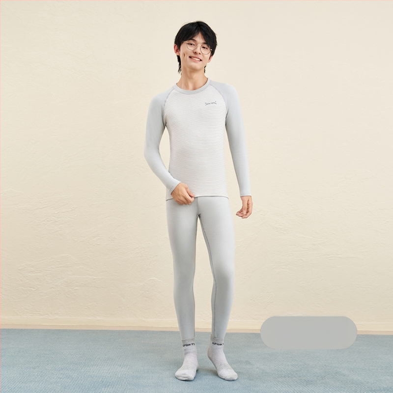 Novi set termo donje rublje za tinejdžere od vune i svile, s flis podstavom, debeo za jesen – gornji dio i donji dio