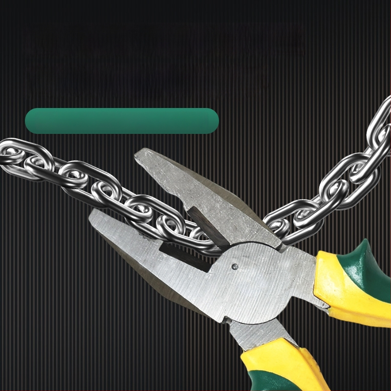 Комплект клещи: заключващи клещи, клещи за тел, диагонални клещи, клещи с дълги носове; обща дължина 200 мм; челюсти от Malle steel; PVC дръжки; капацитет на рязане 4 мм