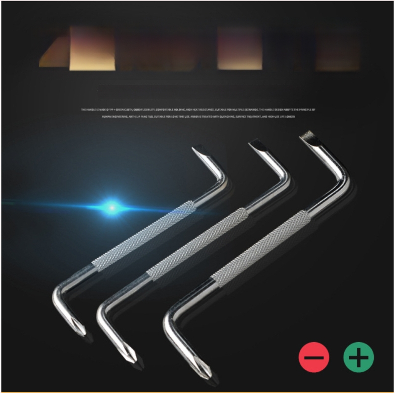 Z formos mini atsuktuvas su magnetine dviguba galva ir kryžiniu galu — Lion Tools